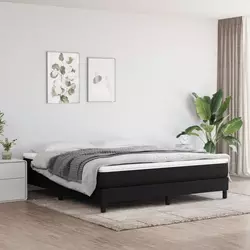 Madrac s džepičastim oprugama srednje tvrdoće crni 180x200x20 cm od tkanine
