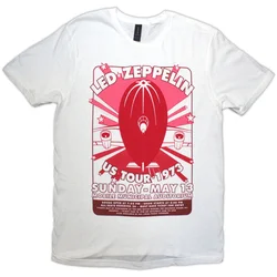 Led Zeppelin Mobile Municipal White M Majica