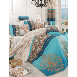 L`ESSENTIEL MAISON Ranforce posteljina (240 x 220) Katre Turquoise