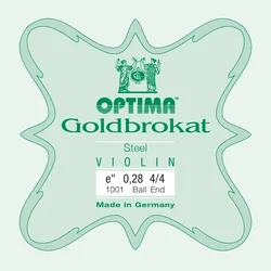 Optima Goldbrokat E 4/4 Extra Strong Ball End Violinska struna