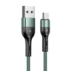 shumee USAMS Micro USB kabel 1m za hitro polnjenje, zelen