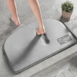 Qiqijia Prostirka za kupatilo, 50x80cm, Siva