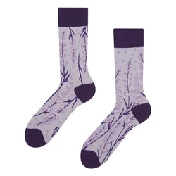 Nogavice DEDOLES - dolge, bambus lavender, 1 par, 43-46