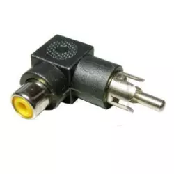Adapter RCA F - RCA M pod uglom