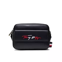 Tommy Hilfiger Torbica Iconic Tommy Camera Bag AW0AW11073 Tamnoplava