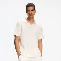 Reserved - Polo majica od strukturirane tkanine