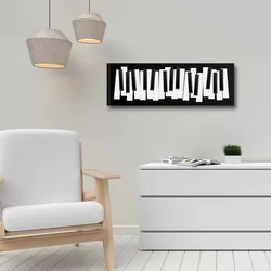 Wallity Dekorativna slika na platnu, 30x90cm, Šarena
