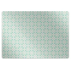 Decormat Podloga za stol White and blue pattern 140x100 cm 2 cm