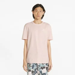 PUMA Classics Heathers Tee Men, Clothing, Chalk Pink, S