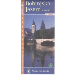 PLANINSKA ZVEZA SLOVENIJE zemljevid BOHINJ