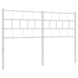 Vidaxl Kovinsko nadomestno vzglavje belo 135 cm