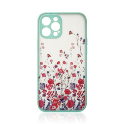 Cvjetna futrola za Apple iPhone 13 - Tirkizna KP24736