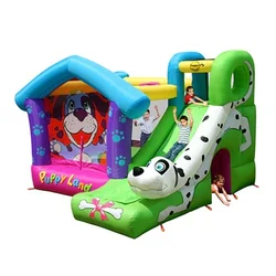 HAPPY HOP Puppy Land dvorac na naduvavanje sa toboganom 350x340x245 ( 9109 )