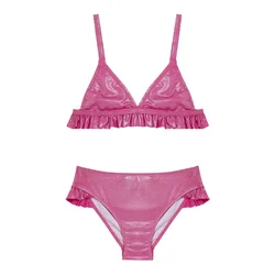 Penti Bikini PENTI Mädchen Shiny Triangel-Bikini-Set roza