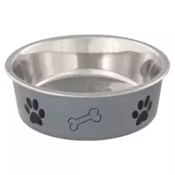 Trixie Rostfrajna posuda sa plastičnom presvlakom, siva 0.45 l