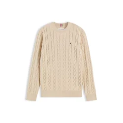 TOMMY HILFIGER Pulover Essential kremna