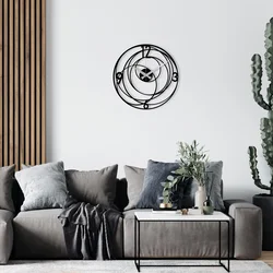 Wallity Zidni sat 48x48cm Crni