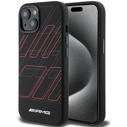 AMG AMHMP15S23SSPK iPhone 15 6.1 black hardcase Silicone Large Rhombuses Pattern MagSafe (AMHMP15S23SSPK)