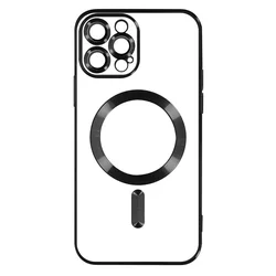 Silikonska futrola MagSafe iPhone 15 Pro Max CRNA