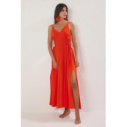 Trendyol Milla Ženska haljina TBESS24EL00098, Crvena