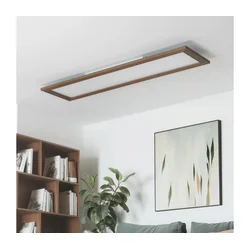 Brilagi - LED plafonsko svetlo SLIMFRAME WOOD LED/58W/230V 124x34 cm tamno braon