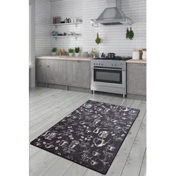 Conceptum Hypnose Tepih Cappuccino, 100x300cm, Crni