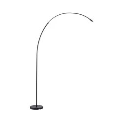 Brilliant - LED prigušiva dodirna podna lampa BOW LED/14W/230V crna