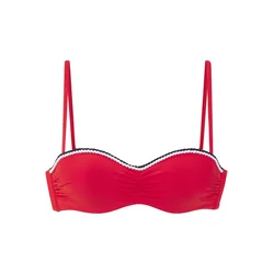 s.Oliver Bikini zgornji del rdeča/črna/bela