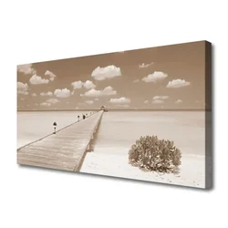 tulup.si Slika na platnu Morje most landscape 100x50 cm