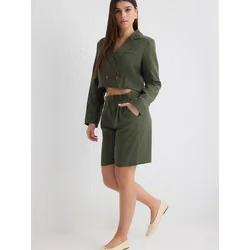 Trendyol Milla Ženski šorc TWOSS25SR00030, Kaki