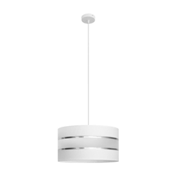 Luster na sajli HELEN 1xE27/15W/230V prečnik 40 cm bela
