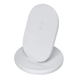Belkin Boost Charge bežični stoni punjač sa kablom i adapterom 15W, Beli