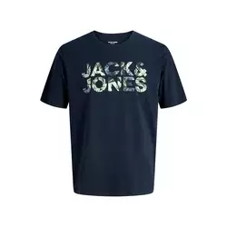 Jack & Jones Majica Ejeff Logo 12288536 Mornarsko modra Regular Fit