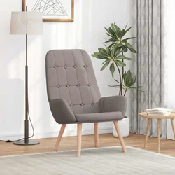 Opuštajuća fotelja od tkanine boje taupe