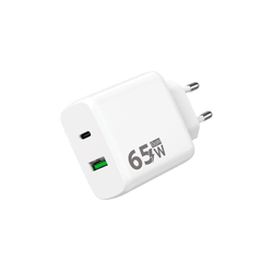 Winner Group - Adapter za brzo punjenje 1x USB-C + 1x USB-A Power Delivery 65W, beo