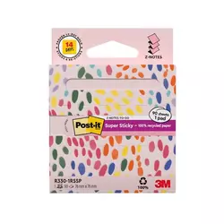 BLOK SAMOLJEPLJIV Z 76X76MM 90L POST-IT RECYCLED PASTEL PINK 3M.R330-1RSSP ROZI BLISTER
