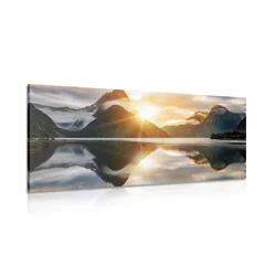 Slika Milford Sound ob sončnem vzhodu - 100x50
