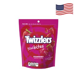 Twizzlers Strawberry Filled Bites - žvečljivi bonboni z oksuom jagod, 226g| do 30.8.2022