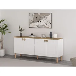 Hanah Home Konzola Lotus, 180x81x45 cm, Bela