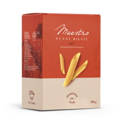 DANUBIUS Testenina Maestro Penne rigate 500 g
