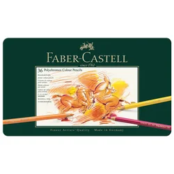 Boje drvene  36boja metalna kutija polychromos faber castell 110036