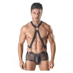 Muški sexy veš Axel Harness 1, Crni