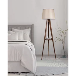 Opviq Podna lampa, 160 cm, E27, Tamnobraon