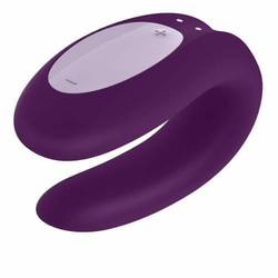 Satisfyer Double Joy vibrator za pare, vijolčen