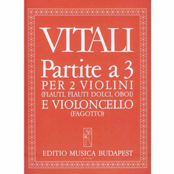 VITALI:PARTITE A 3 PER 2 VIOLINI E CELLO