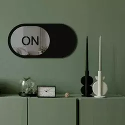 Wallity Ogledalo Ozgl510, 60x30 cm, Sivo