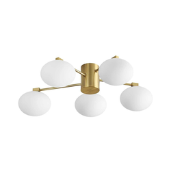 Ideal Lux - LED plafonski luster HERMES 5xG9/3W/230V prečnik 60 cm zlatni