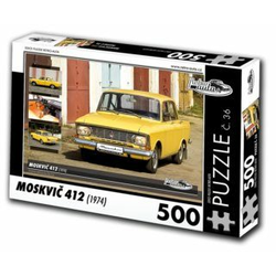Retro cars - Puzzle Moskvič 412 (1974) - 500 kosov