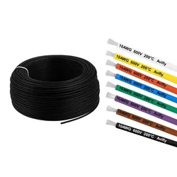 Silikonski kabel 10AWG 1m - fleksibilen kabel za FPV, RC drone in elektroniko (4 barve) rdeč