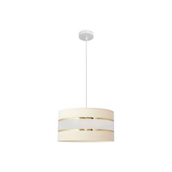 Luster na sajli HELEN 1xE27/15W/230V O 40 cm krem/zlatna